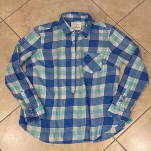 SONOMA Blue and Green Checkered Shirt